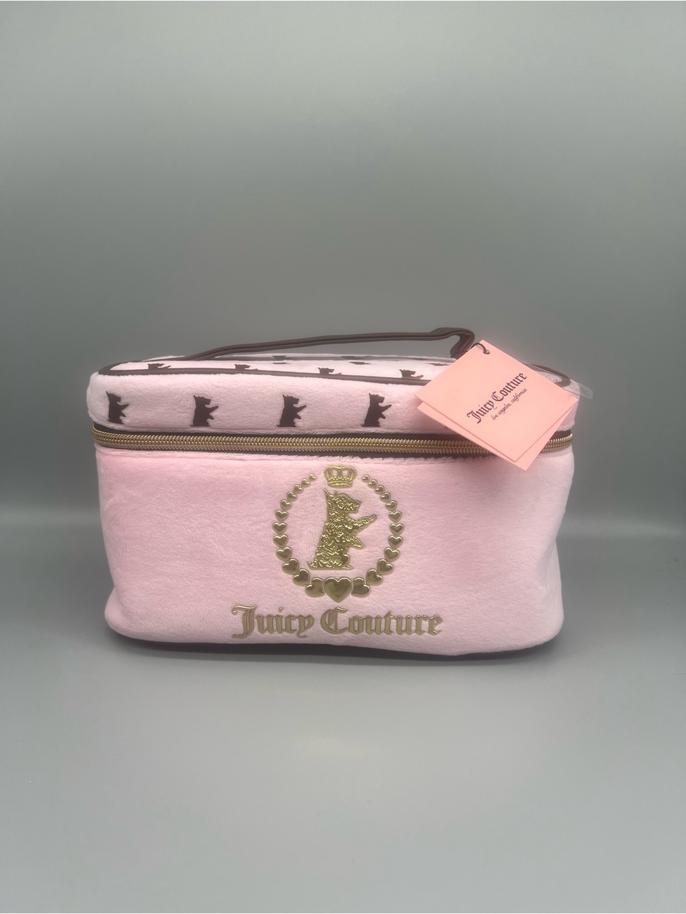 Juicy couture velour cosmetics bag